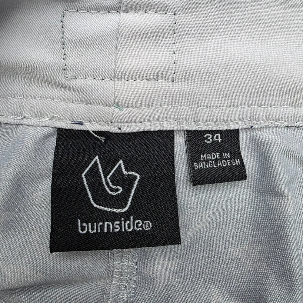 Burnside Mens Board‎ Shorts Size 34 American Flag Stars Stripes Swim Trunks Navy
